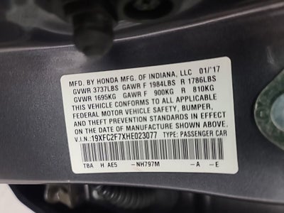 2017 Honda Civic EX
