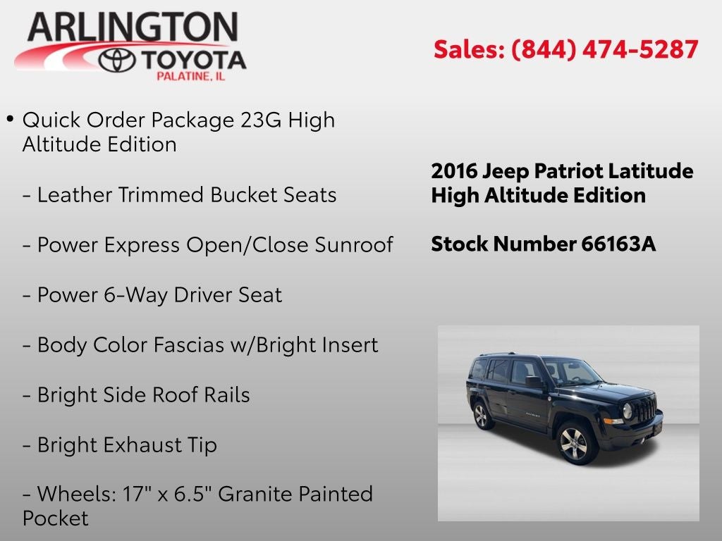 2016 Jeep Patriot Latitude