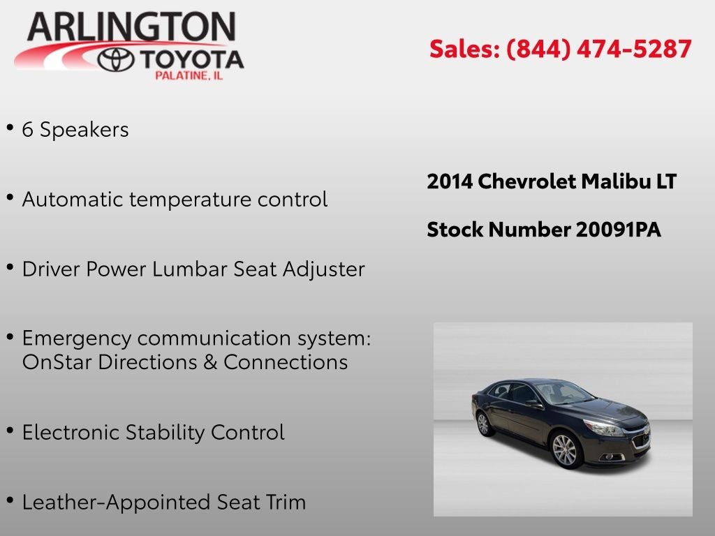 2014 Chevrolet Malibu LT 2LT