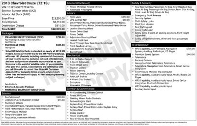 2013 Chevrolet Cruze LTZ