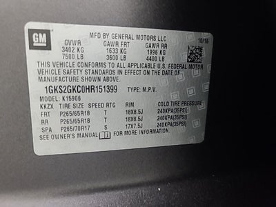2017 GMC Yukon XL SLT