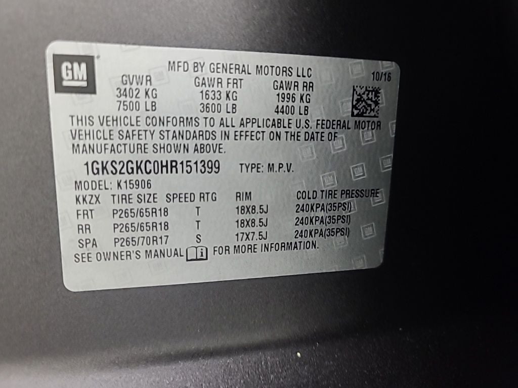 2017 GMC Yukon XL SLT