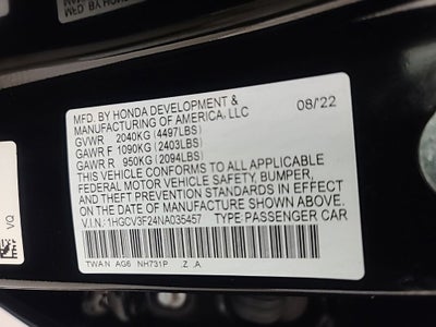 2022 Honda Accord Sport