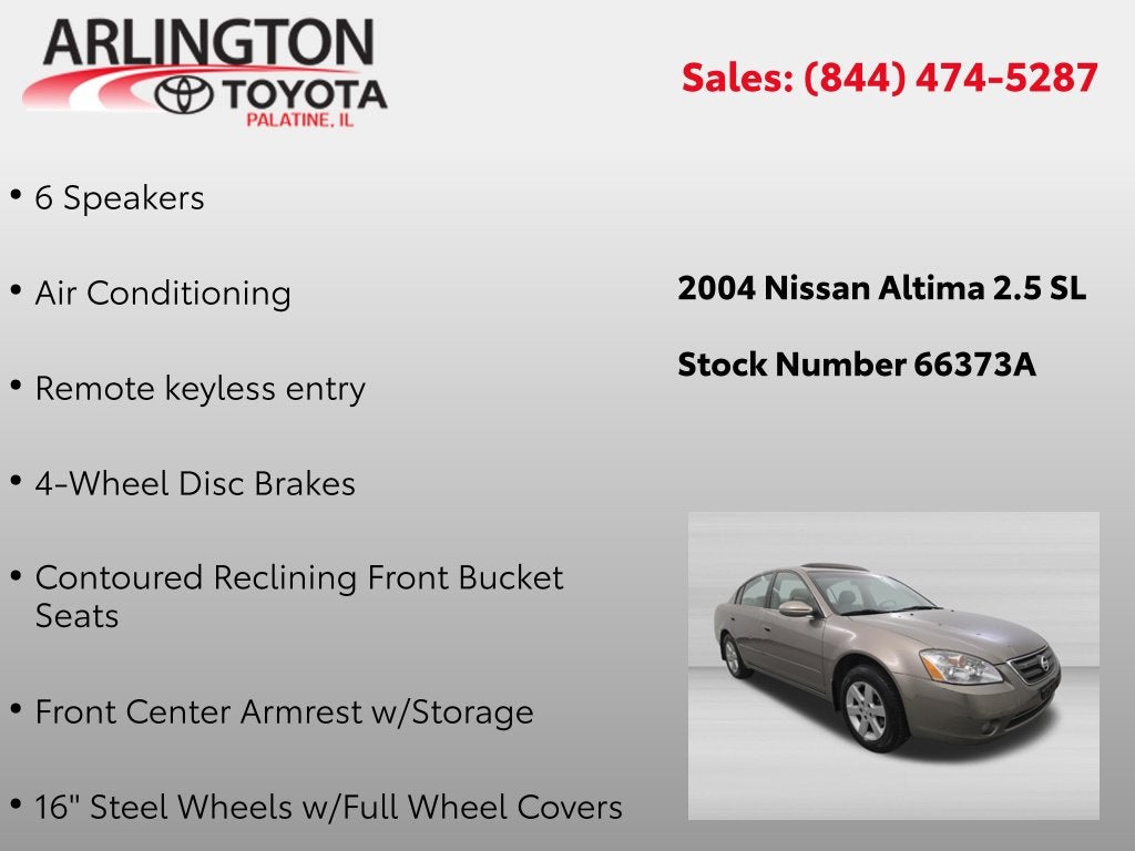 2004 Nissan Altima 2.5 S