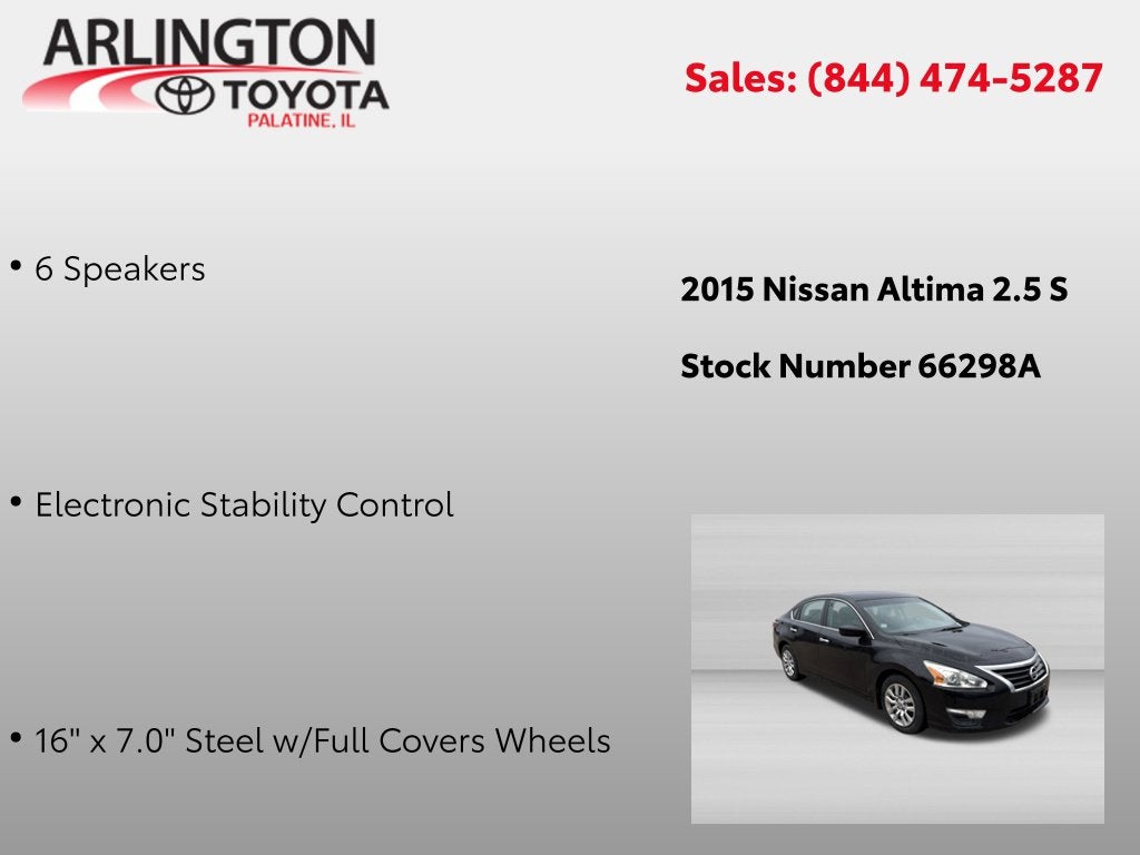 2015 Nissan Altima 2.5 S