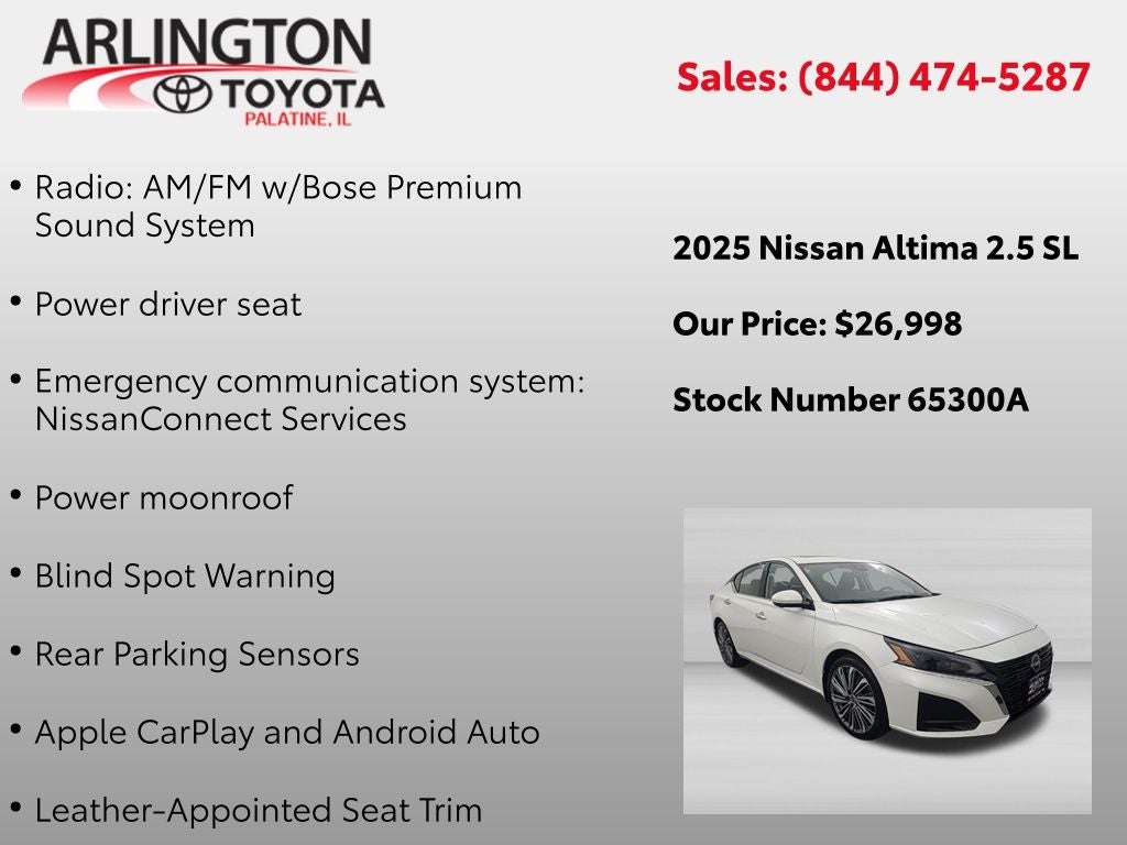 2025 Nissan Altima 2.5 SL