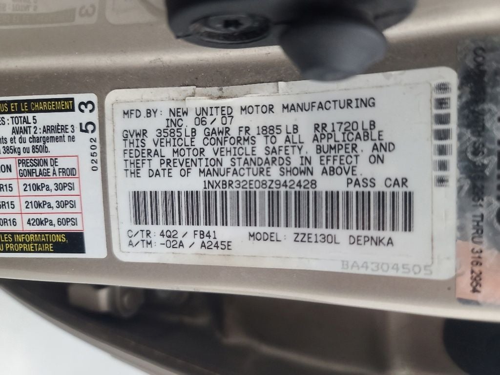 2008 Toyota Corolla LE