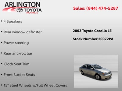 2003 Toyota Corolla LE