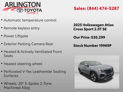 2025 Volkswagen Atlas Cross Sport 2.0T SE w/Technology