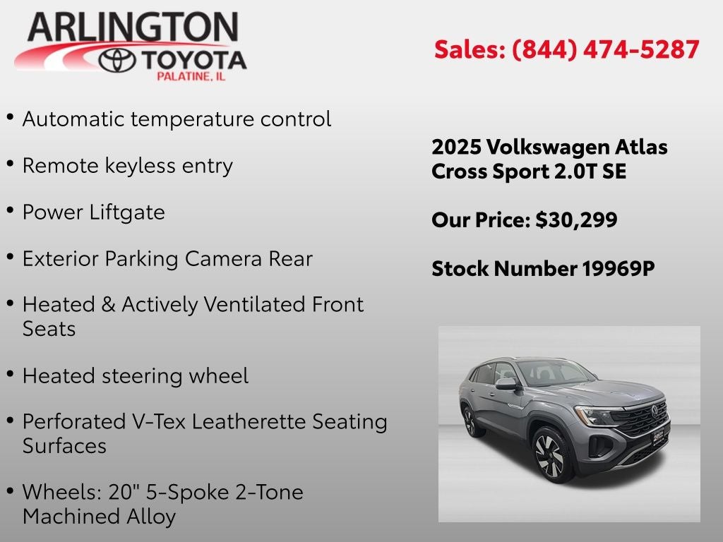 2025 Volkswagen Atlas Cross Sport 2.0T SE w/Technology