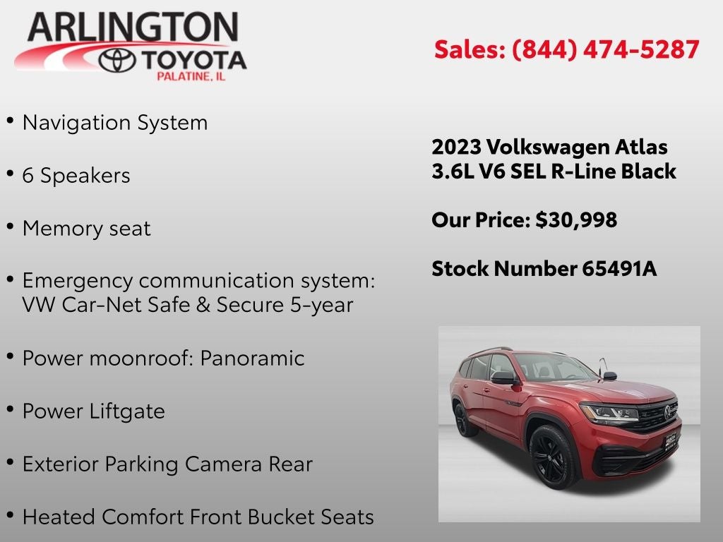 2023 Volkswagen Atlas 3.6L V6 SEL R-Line