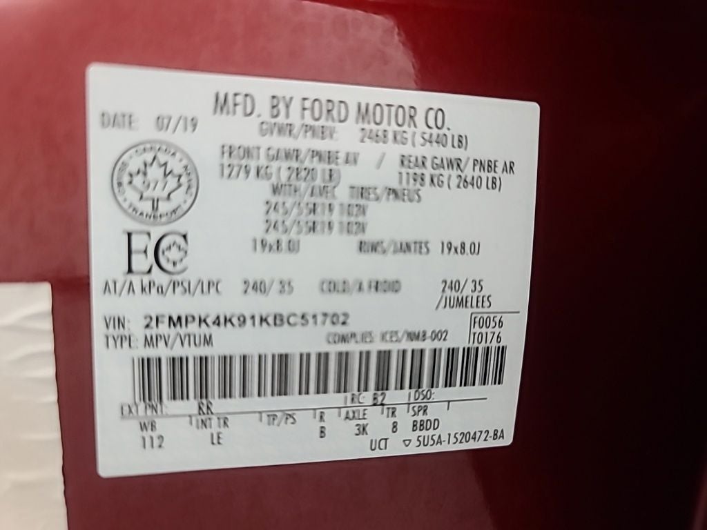 2019 Ford Edge Titanium
