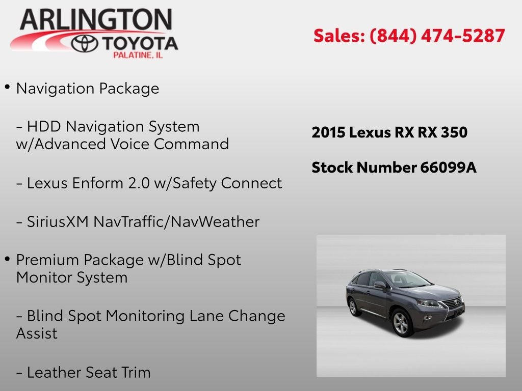 2015 Lexus RX 350 350