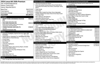2024 Lexus NX 350h Premium