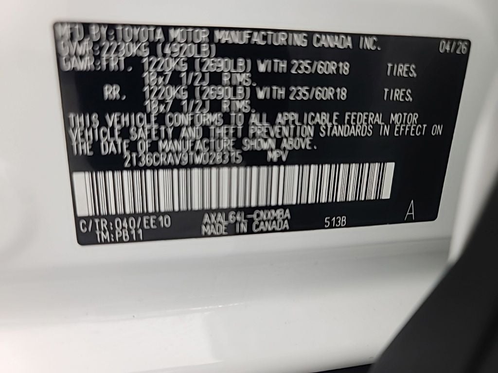 2026 Toyota RAV4 XLE Premium
