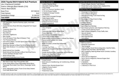 2026 Toyota RAV4 XLE Premium