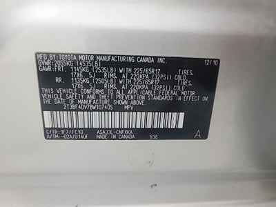 2011 Toyota RAV4 Base