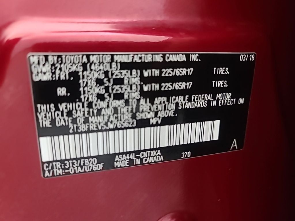 2018 Toyota RAV4 LE