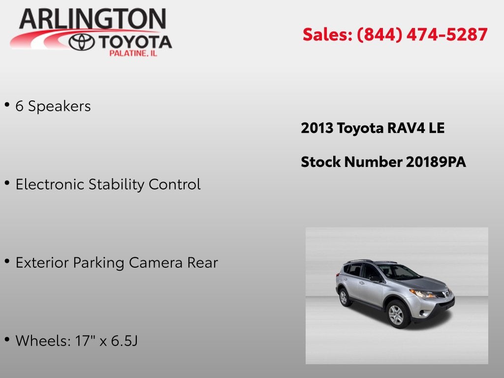 2013 Toyota RAV4 LE