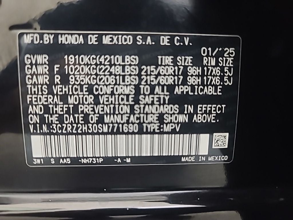 2025 Honda HR-V LX