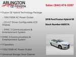 2018 Ford Fusion Hybrid SE