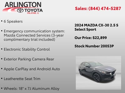 2024 Mazda Mazda CX-30 2.5 S Select Sport