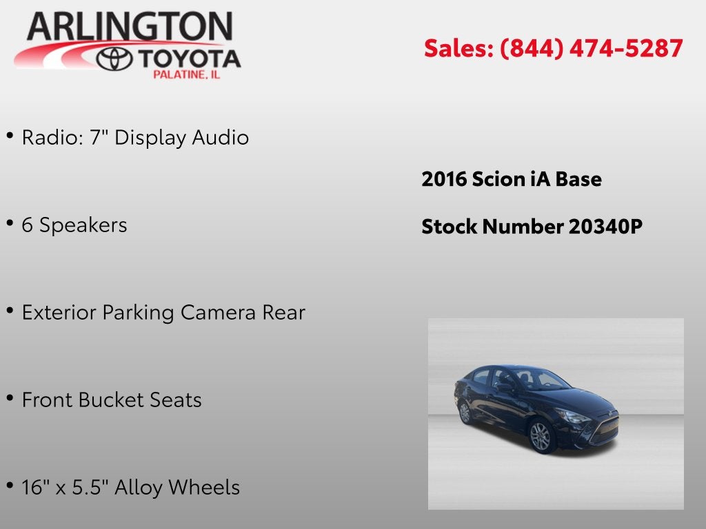 2016 Scion SCION iA Base