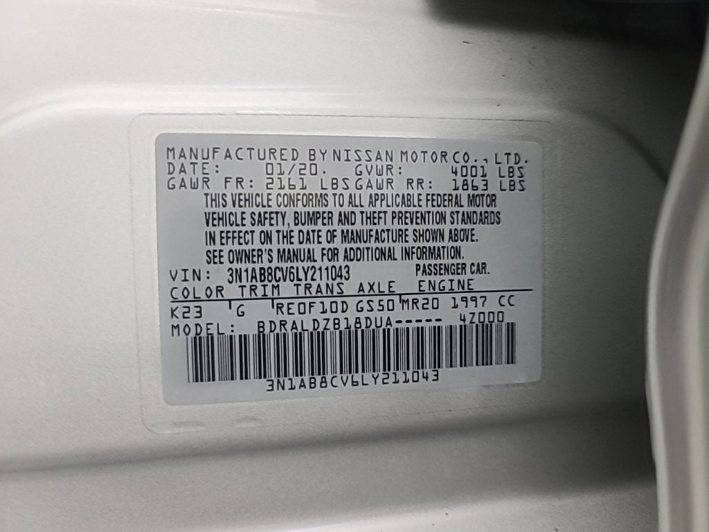 2020 Nissan Sentra SV