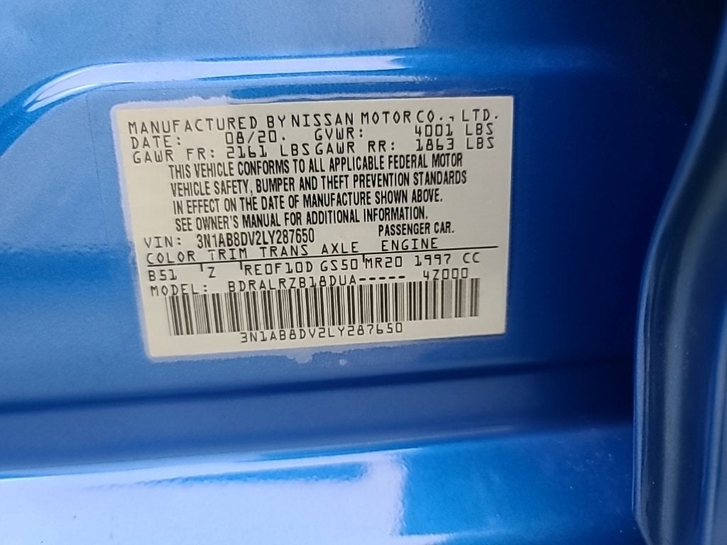 2020 Nissan Sentra SR