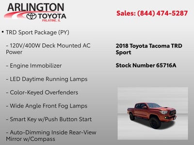 2018 Toyota Tacoma TRD Sport V6