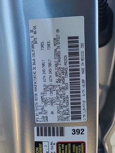 2026 Toyota Tacoma SR5