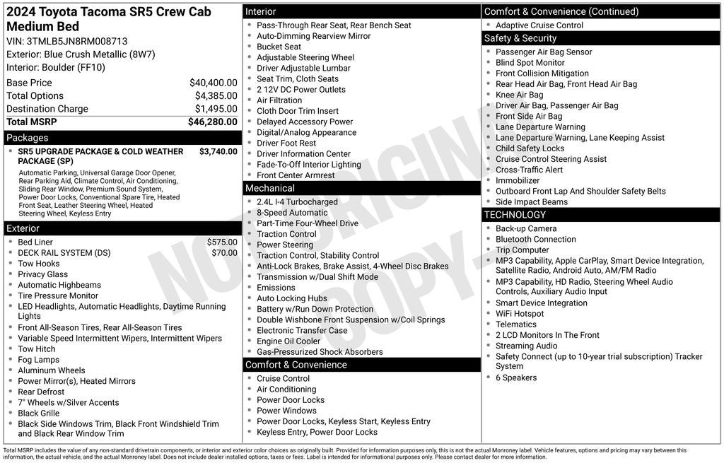 2024 Toyota Tacoma SR5