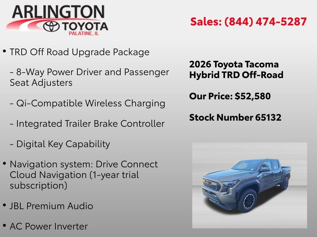2026 Toyota Tacoma i-FORCE MAX TRD Off-Road i-FORCE MAX