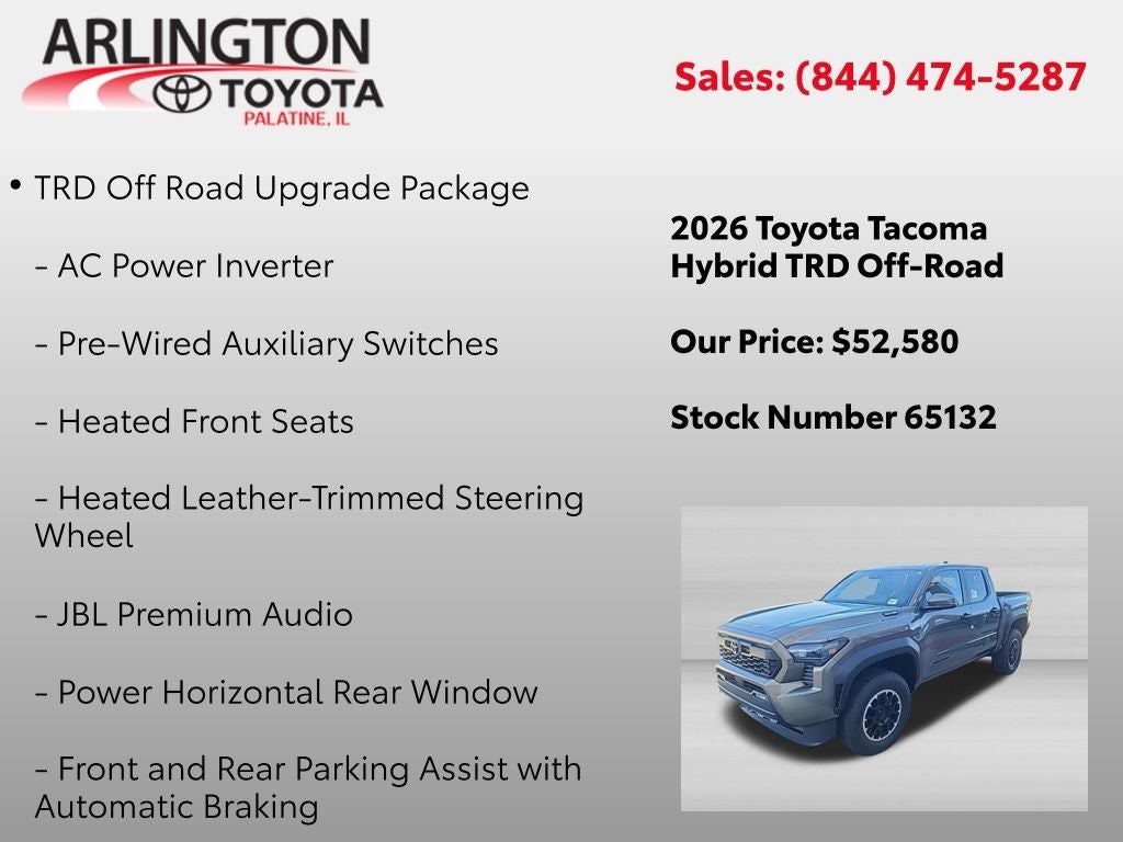 2026 Toyota Tacoma i-FORCE MAX TRD Off-Road i-FORCE MAX