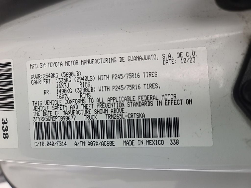 2023 Toyota Tacoma SR