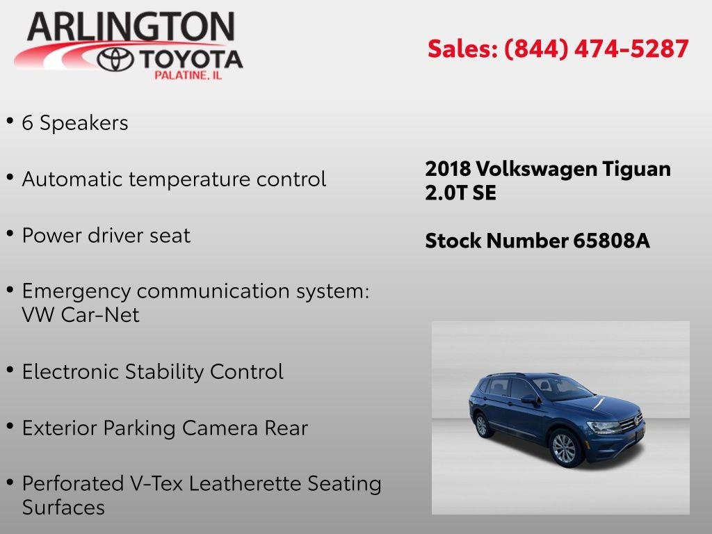 2018 Volkswagen Tiguan 2.0T SE 4Motion