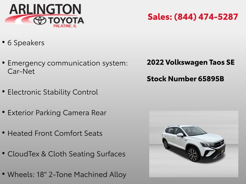2022 Volkswagen Taos 1.5T SE