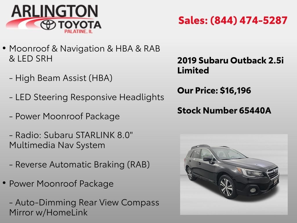 2019 Subaru Outback 2.5i Limited