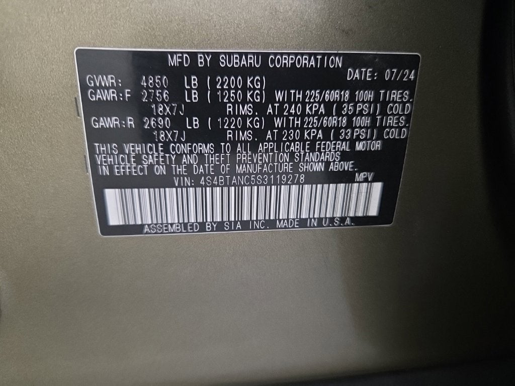 2025 Subaru Outback Limited