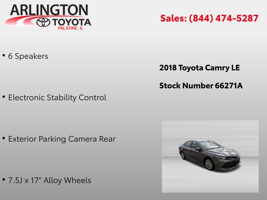2018 Toyota Camry LE