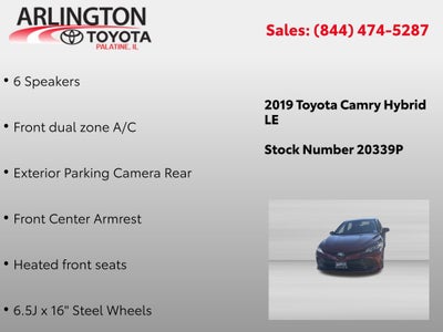 2019 Toyota Camry Hybrid LE