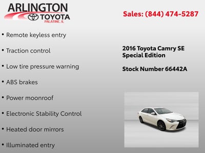2016 Toyota Camry Special Edition