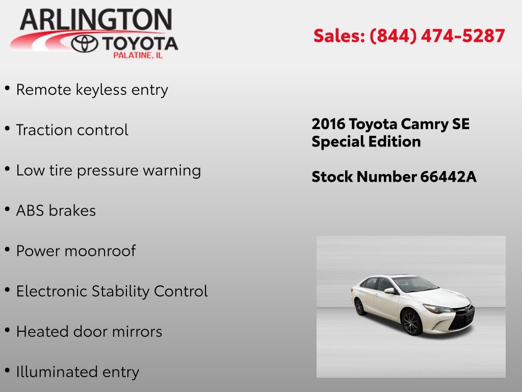 2016 Toyota Camry Special Edition