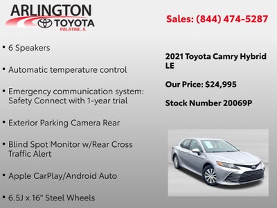 2021 Toyota Camry Hybrid LE