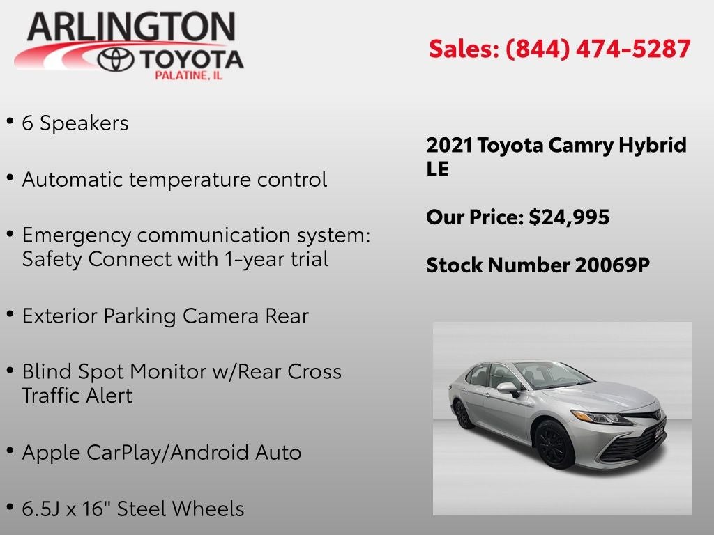 2021 Toyota Camry Hybrid LE