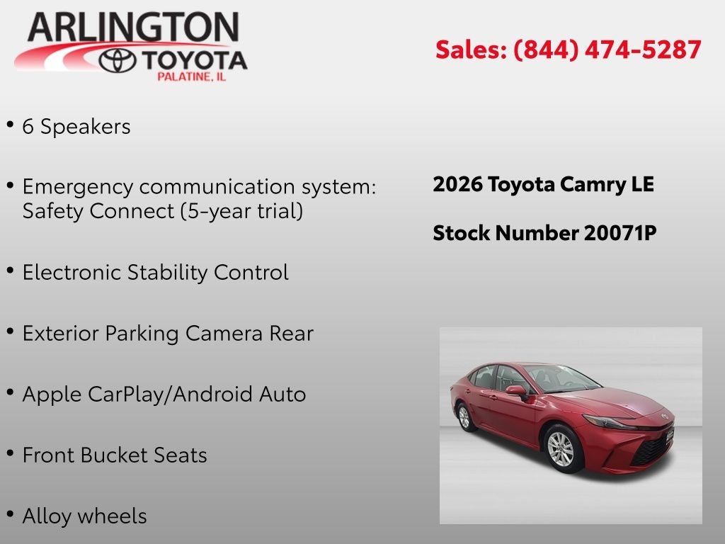 2026 Toyota Camry LE