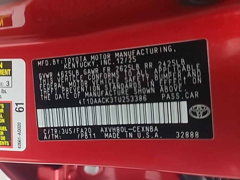 2026 Toyota Camry LE