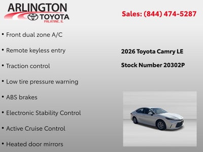 2026 Toyota Camry LE