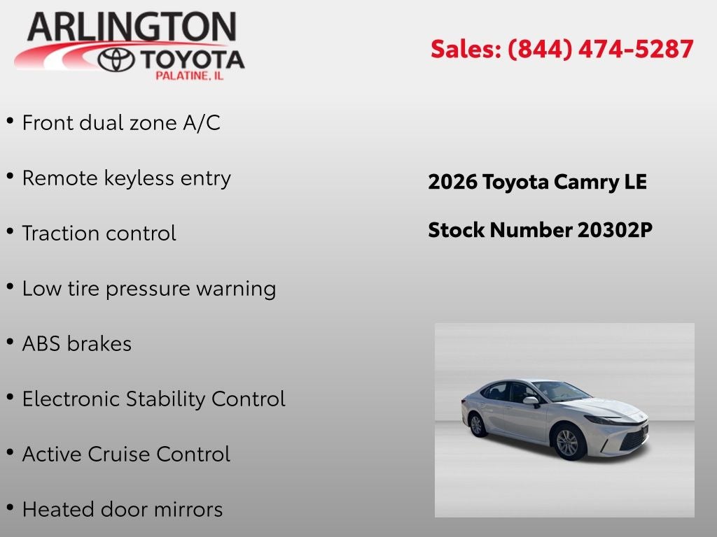 2026 Toyota Camry LE
