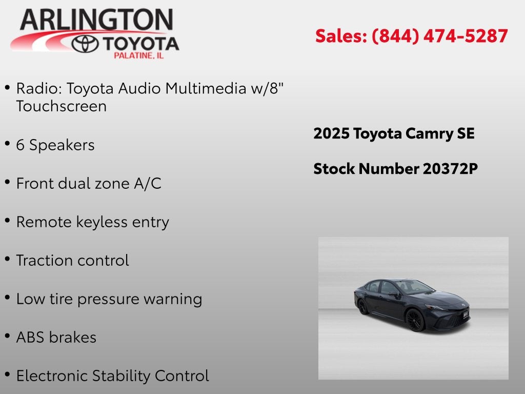 2025 Toyota Camry SE